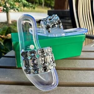 Lauren Lorraine Dallas Rose Gold 
Ankle-Strap Stiletto Sandals